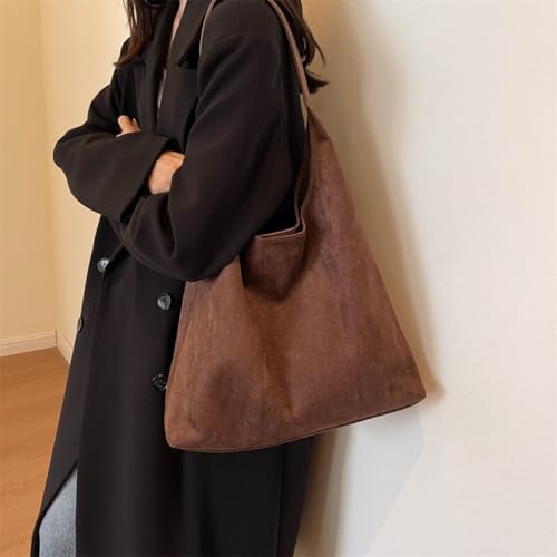 Image of Hobo Bag for Women Tote Bag Brown Suede