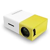 Ouguan YG300 Portable Mini Pico Full Color LED LCD Projector for Children Present, Video TV Movie, Party Game, Outdoor Entertainment with HDMI USB AV Interfaces and Remote Control