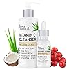 InstaNatural Vitamin C Cleanser and Serum Kit, Brightens and Reduces Signs of Aging, Fine Lines and Wrinkles, with Botanical Extracts