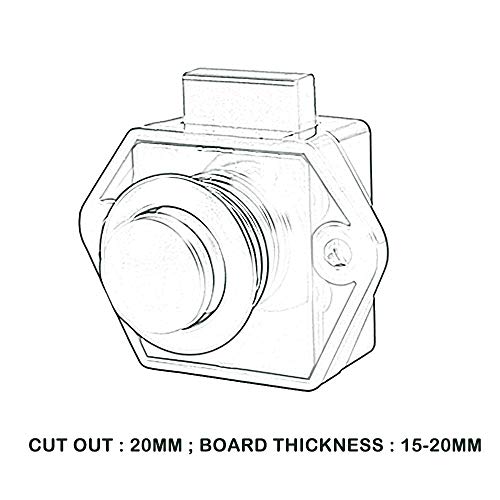ATopoler 5Pezzi Push Lock Serratura per Mobili