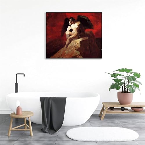 Poster célèbre Ange enchaîné Odilon Redon tableau salon moderne