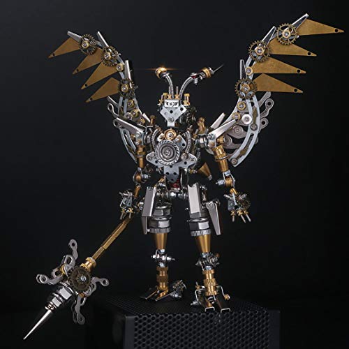 Kit Rompecabezas Metal 3D, 573 Piezas, ensamblaje Guerrero mecánico, Rompecabezas Acero Inoxidable, Juguete Artesanal, Modelo Adorno