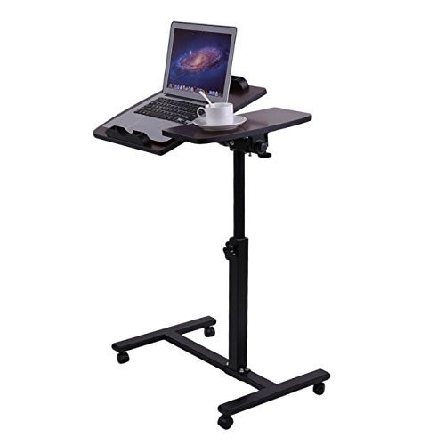 Buy Hojo Laptop Desk Medical Adjustable Overbed Table Tray with Wheels