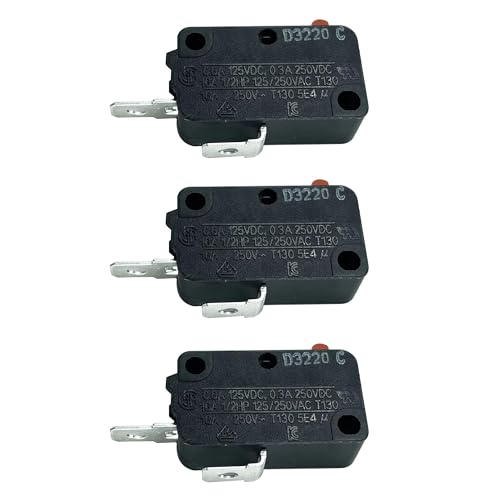 LONYE DA34-00011B Refrigerator Dispenser Switch Replacement for Samsung Refrigerator 3B73362F SZM-V16-FA-63 AP4141015 (Pack of 3)