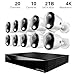 Night Owl 2-Way Audio 20 Channel DVR Video Home Security Camera System with (10) Wired 4K HD Indoor/Outdoor Deterrence Cameras and 2TB Hard Drive (Add up to 4 Wi-Fi Cameras) (10 Camera)