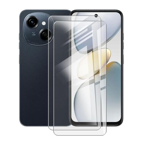 YQINHHME for Tecno Spark Go 1 Tempered Glass Screen Protector, [2 Pack] 9H Hardness Protective Film for Tecno Spark Go 1 (6.67"), High Clear, Anti Scratch, Bubble Free Tempered Glass Film