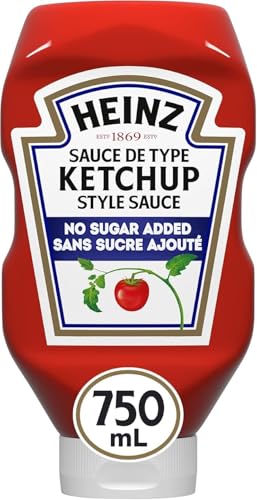 Image of Heinz Ketchup No Sugar Added 1 Count 750ml 25.36 fluid ounces From Canada