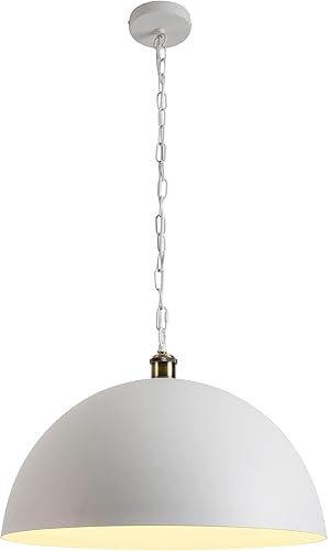 Lámpara vintage 19,69 "lámpara industrial de la bóveda de la lámpara de iluminación del final blanco y oro Longitud 78,74" Isla de cocina,