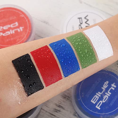 Bobisuka Red Face And Body Paint, Professional Oil Based Creamy Painting Palette For Party Halloween Stage Cosplay Clown Sfx Makeup - Non Toxic For Adults And Kids (Large 70G/2.46Oz) #TOP6