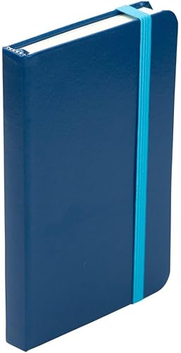 Vista 11 de JAM Papel® - anotadores de tapa dura revestido con cierre de banda elástica, Azul L Azul / Patchwork