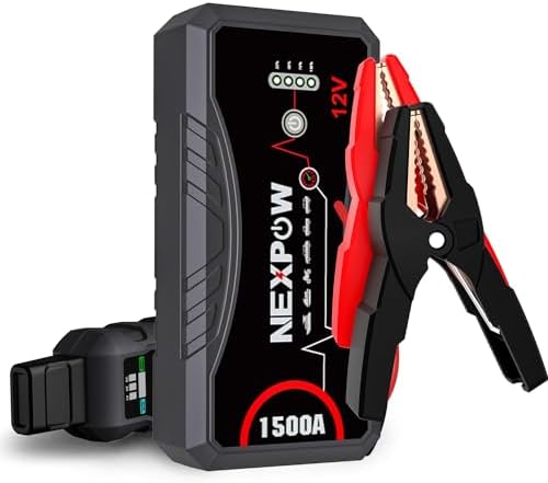 NEXPOW Car Jump Starter, 1500A Car Battery Jump Starter 12V (for ...