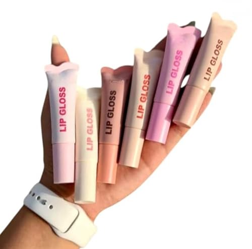 Image of Fruity Jelly Lip Gloss Duo - Pack of 2 | Moisturizing Non-Sticky Gloss with Soft Sponge Applicator | Glossy Hydrating Lip Care | 50ml Each | Random Fruity Flavours for Teens & Girls