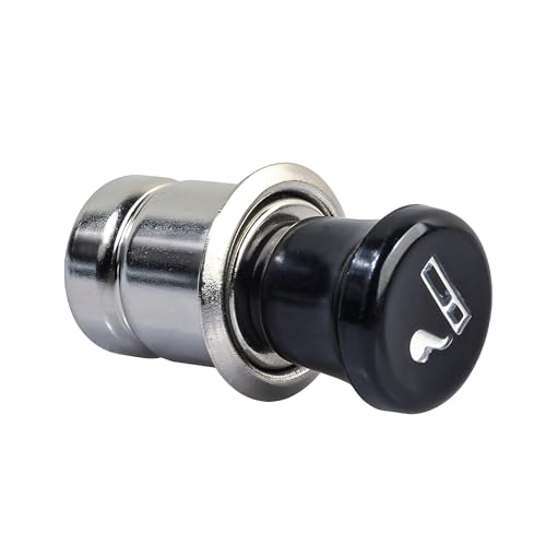 Hbxdeco Car Cigarette Lighter, 12V Pop-Out Cigarette Lighter for Car, Lighters Plug Auto Replacement Accessory, Metal Plastic Construction Fits Most Vehicles Socket