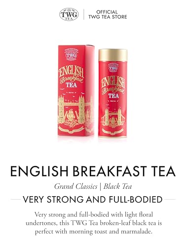 Image of TWG Tea | English Breakfast Tea | Black Tea | Full-Bodied with Floral Undertones | Haute Couture Tin, 110g | Gift Set