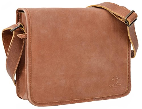 Preisvergleich Produktbild Gusti Umhängetasche Schultertasche Unitasche Braun Leder