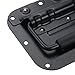Tsnamay 6.34Inch Black Spring Loaded Handle Heavy Duty Handle for Toolbox Chest Case with Rubber Grip Surface Mounted(2 Pack)