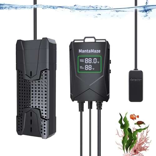MantaMaze Aquarium Heater, 300W/500W/800W/1000W Submersible