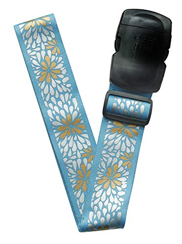 Image of ORB Travel - Travel Essentials Kits-TE215-Blooms-Turquoise /Metallic Gold