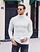 Ekouaer Mens Turtleneck Shirts Long Sleeve Tops Slim Fit Pullover Sweaters Ribbed Thermal Underwear Tops