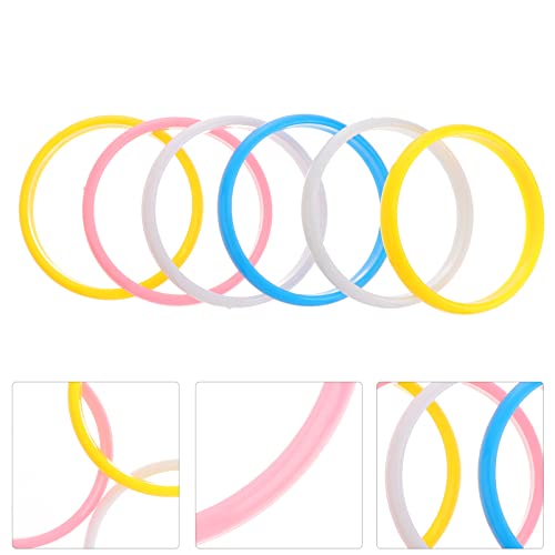Oulii Jelly Bracelets Plastic Bangle Color Bracelets Candy Bracelet Party Favors (Random Colors) Pack 6Pcs #TOP7