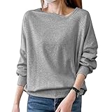 [MOWO] tシャツ レディース 長袖 秋服【秋冬の定番·ドラロン生地·2WAY着こなし方可能】 トップス 体型カバー ワンショルダー カットソー ロンティー カジュアル 防寒 柔らかい 着痩せ おしゃれ 軽量 重ね着 無地 ゆったり 通勤 デート