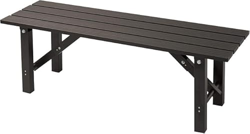 折りたたみ縁台 幅120×奥行36×高さ40cm ガーデンベンチ バルコニー 軽量 踏み台 玄関台 お庭 ダークブラウン