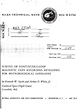  Survey of continuous-loop magnetic tape recorders developed for meteorological satellites (English Edition)