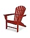 Polywood SBA15CR South Beach Adirondack Chair, Crimson Red