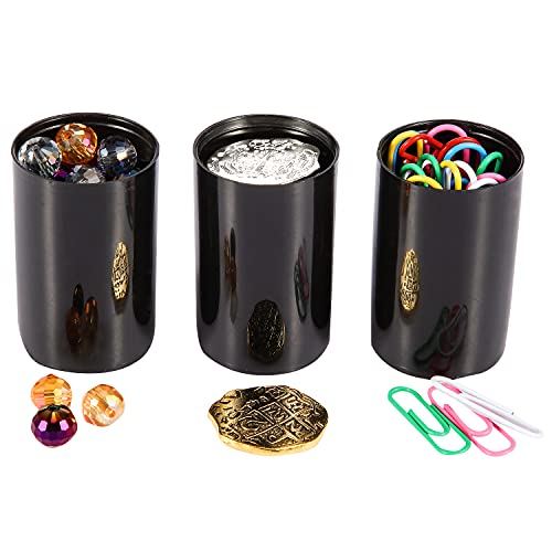 Image of JOVITEC 30 Pieces Plastic Film Canister Holder, 35 mm Empty Camera Reel Containers, Storage Containers Case with Lids for Storing Small Accessories, Film, Keys, Coins, Art Beads(Black)