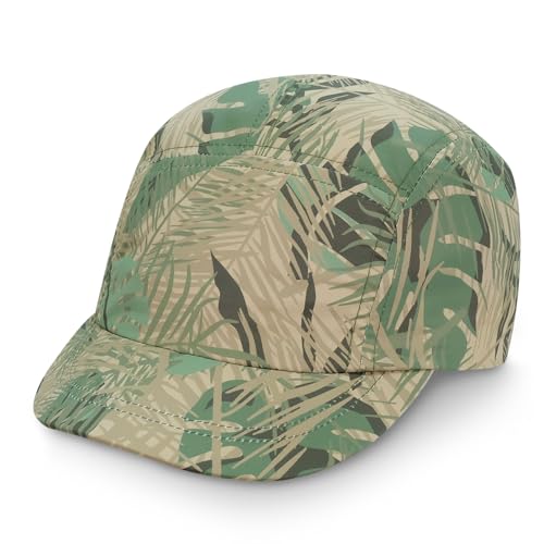 JAN & JUL Boys' Quick Dry Sun Cap, Water Resistant Baby Sun Hat for Swimming (Jungle Safari, M: 3-24 Months)