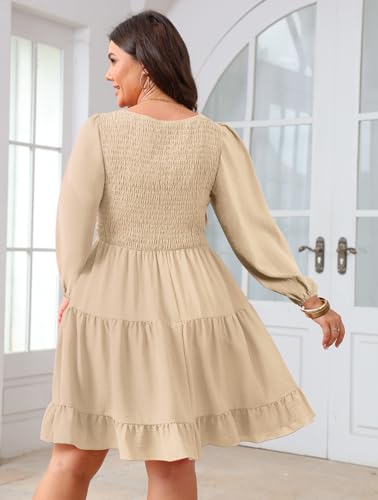 Image of SCOMCHIC Women's Plus Size Cocktail Mini Short Dress