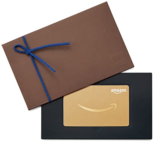 Amazonギフトカード 封筒付き 金額指定可 14.6 x 9.3 x 0.8 cm-お礼、謝礼、お祝い、誕生日、入学祝い、卒業祝い、送別(フェイクレザー)