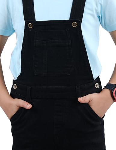 Image of KiddoPanti Boys Denim Dungaree Shorts