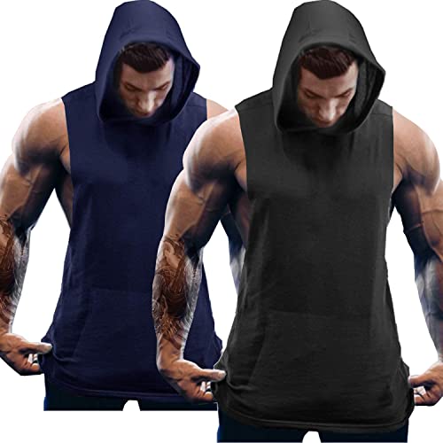 COOFANDY Sport Tank Top Herren 2er Pack Ärmellos Gym Pullunder Muscle...
