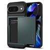 Spigen Slim Armor CS Designed for Pixel 9 Case/Pixel 9 Pro Case (2024) [Hard Shell] [Military-Grade Protection] - Abyss Green