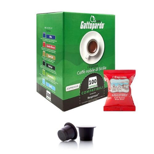 200 capsule caffè To.Da Gattopardo miscela RICCO e Cremoso compatibile con macchina sistema Nespresso -