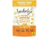 Indulge - Crunchy Corn Nibbles - Tex Mex Cheese Flavour - Gluten Free, Low Salt, Low Fat, Nut Free, Vegan - 100g (Pack of 6)