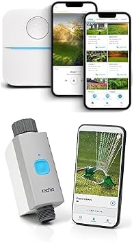 Rachio 3 8 Zone Smart Sprinkler Controller + Smart Hose Timer Bundle Automate Water & Sprinkler Schedules for Lawn, Garden, Yard Care