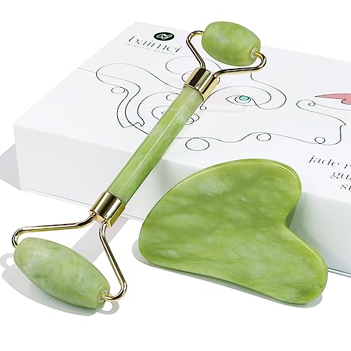 BAIMEI-Jade-Roller-Gua-Sha-Face-Roller-Facial-Beauty-Roller-Skin-Care-Tools-Massager-for-Face-Eyes-Neck-Body-Muscle-Relaxing-and-Relieve-Fine-Lines-and-Wrinkles-Green BAIMEI-Jade-Roller-Gua-Sha-Face-Roller-Facial-Beauty-Roller-Skin-Care-Tools-Massager-for-Face-Eyes-Neck-Body-Muscle-Relaxing-and-Relieve-Fine-Lines-and-Wrinkles-Green