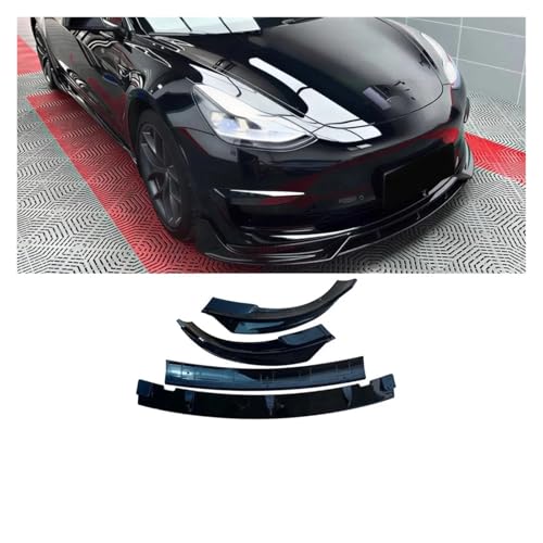 Alerón de labio delantero protector y aerodinámico para parachoques de Tesla Model Y 2