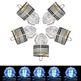 DUNKTEAM 5PCS Diamond LED Fishing Lights，Deep Drop Fishing Lures，Water-Activated Fishing Attractants Light for Saltwater Freshwater
