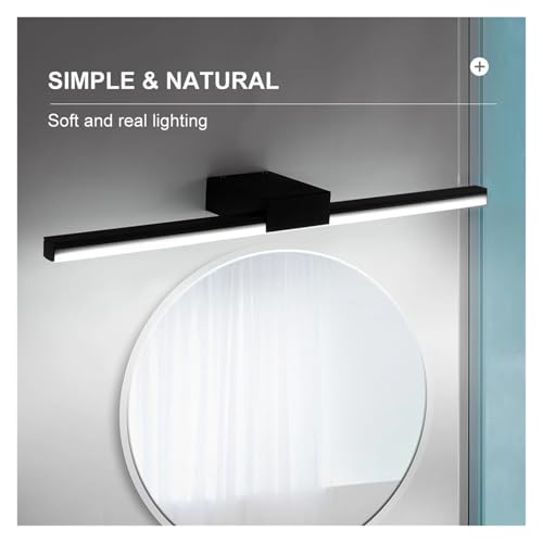 Aplique LED de baño moderno de 80cm y luz cálida para pared de espejo 2