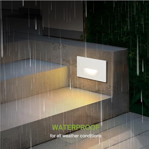 Image of ASD LED Step Light 24 Pack | Smart RGBW, Stair Riser Deck Patio | White