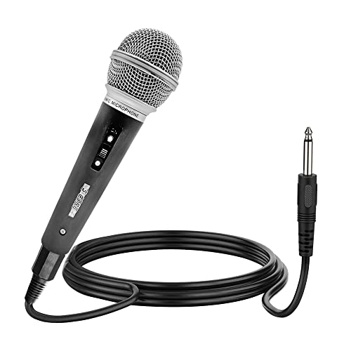 5 Core Premium Vocal Dynamic Cardioid Handheld Microphone Unidirectional Mic With 12Ft Detachable Xlr Cable To ¼ Inch Audio Jack, Mic Clip, And On/Off Switch For Karaoke Singing Pm 58 #TOP7