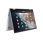 ASUS Chromebook Flip CX1 Laptop, 14" Full HD NanoEdge Display, Intel Celeron N4500 Processor, 128GB eMMC, 8GB RAM, ChromeOS, Transparent Silver, CX1400FKA-AS01T-CB