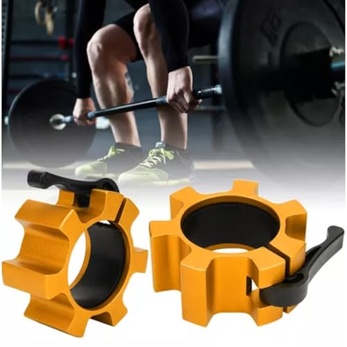 Presilha Barra Olímpica Alumínio Par 50mm Fit Power Liberação Rápida