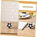 JOINPAYA 10pcs Mini Table Footballs Decorative Star Pattern Soccer Balls for Desktop Football Accessories for Family Bonding and Parties