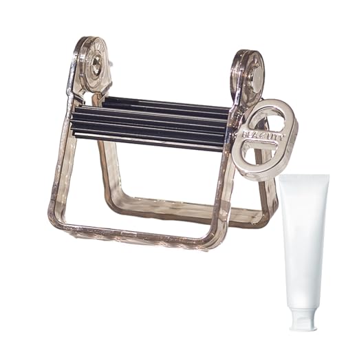 Qumiuu Exprimidor de Rodillos de Tubo - Dispensador y exprimidor de Pasta de Dientes sin perforación - Herramienta dispensadora Fuerte y Resistente para desmaquillante en Crema de Manos