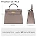 KOPNUR Leather Crossbody and Tote Bag for Women Fashion Luxury Shoulder Bag with Adjustable Strap Medium Handbag Purse (Khaki)