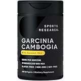 Sports Research Garcinia Cambogia Extract (60% HCA) with Extra Virgin Organic Coconut Oil | Non-GMO, Soy & Gluten Free (180 Liquid Softgels)
